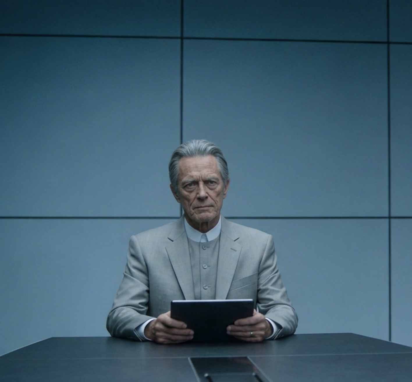 The Auditor reading an internal affairs corruption report.